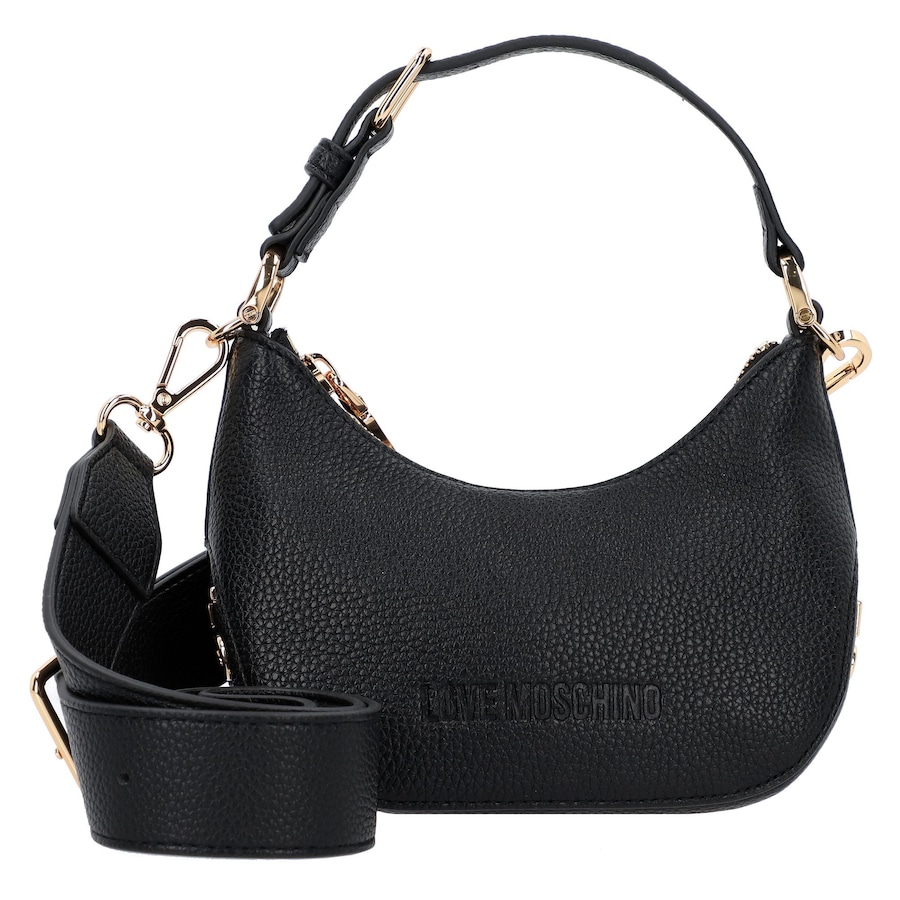 Love Moschino Giant Umhängetasche black-gold Schwarz Damen
