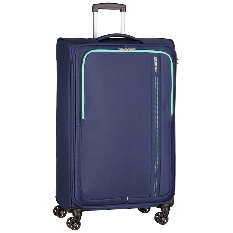 American Tourister Trolley Sea Seeker Spinner 80 Combat Navy Schwarz