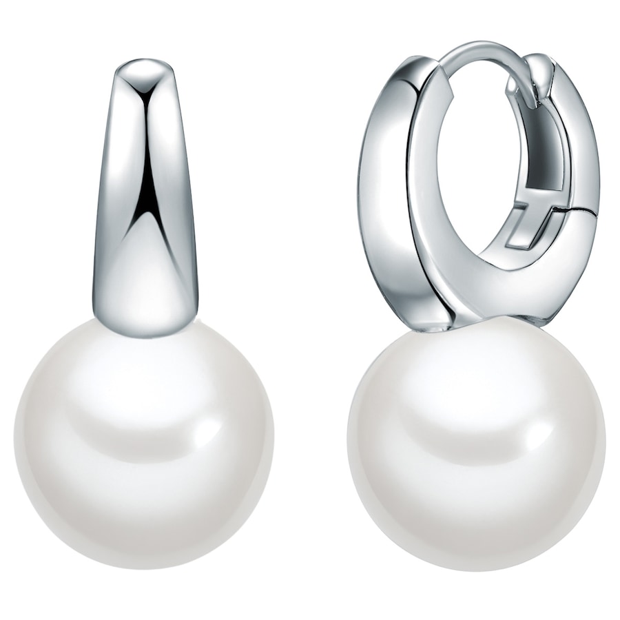 Rafaela Donata Perlen-Creolen Sterling Silber Muschelkernperle in 24,0 mm Damen