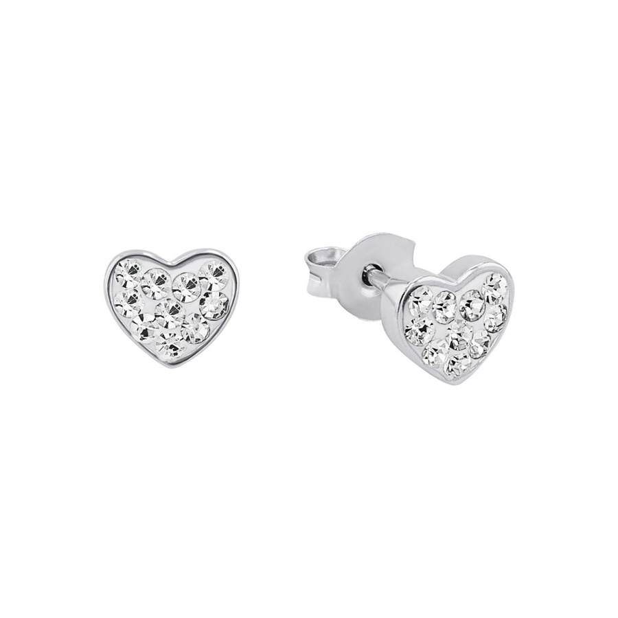 amor Ohrstecker Silber Weiss Damen