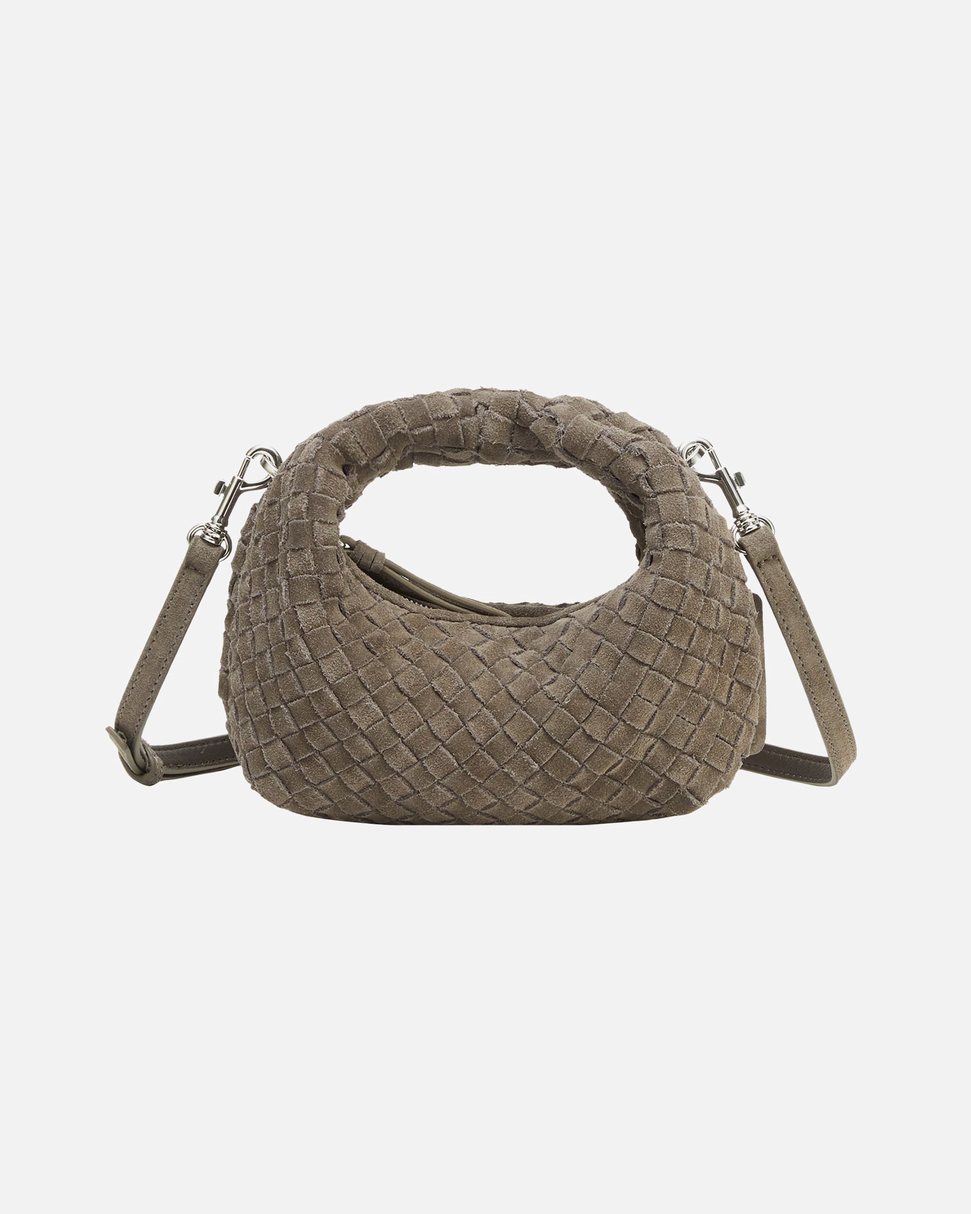 Tasche für Weiblich LES VISIONNAIRES Default Brand Line Greta Micro weave Henkeltasche dimgrey