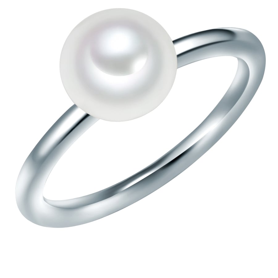 Valero Pearls Ring Sterling Silber Süßwasser-Zuchtperle in 60 Damen