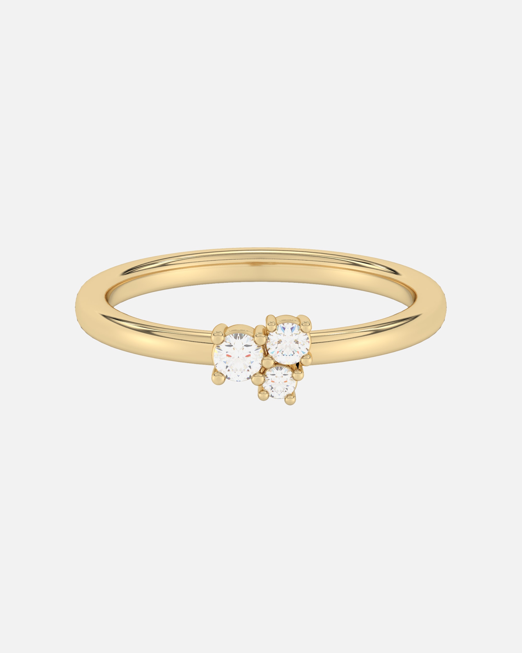 Ring für Weiblich Diam Addict Ring 585/- Gold Diamant weiß 0,16ct 056 (17,8)