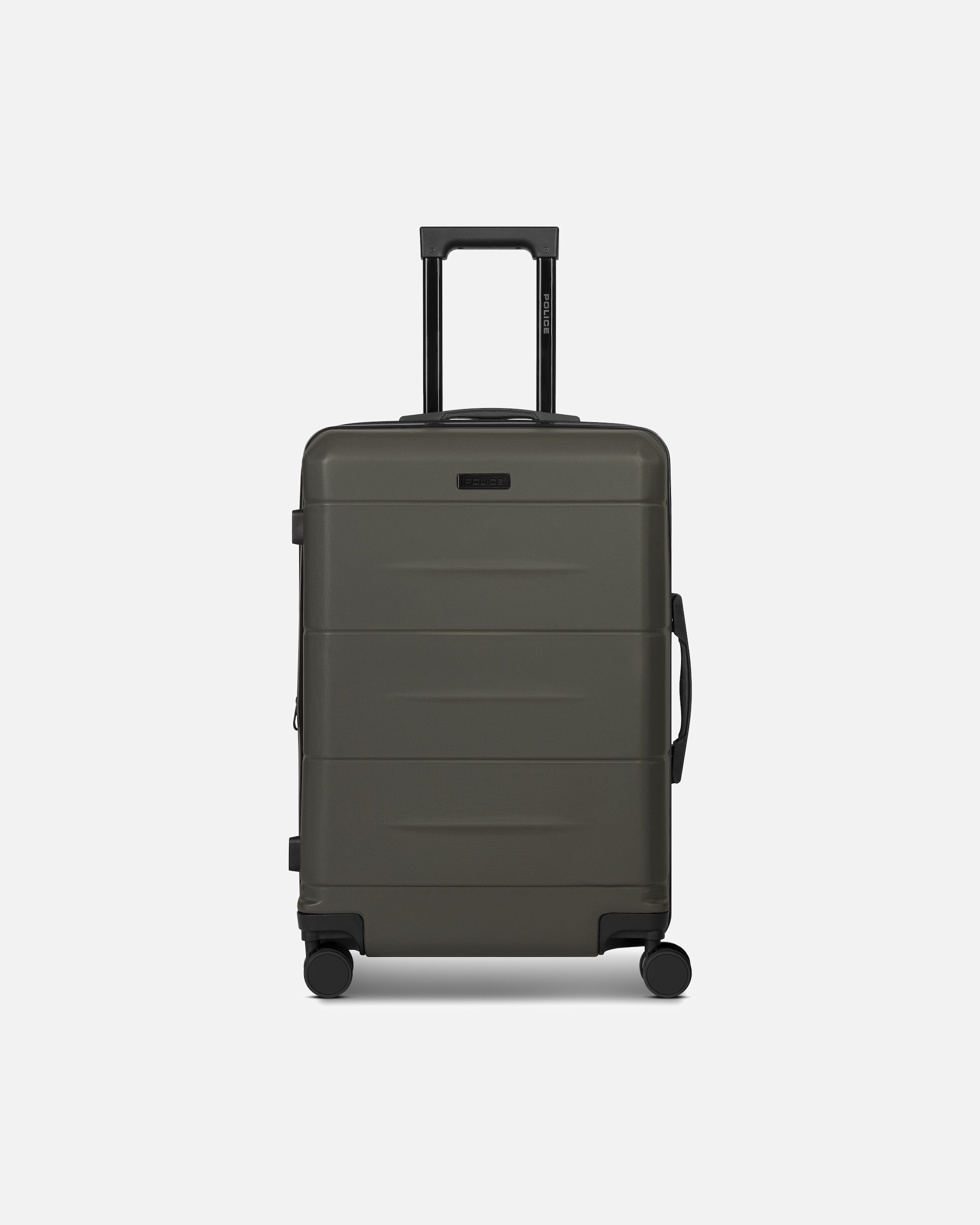 Koffer für Männlich Police London 4 Rollen Trolley 64 cm mit Dehnfalte cool olive