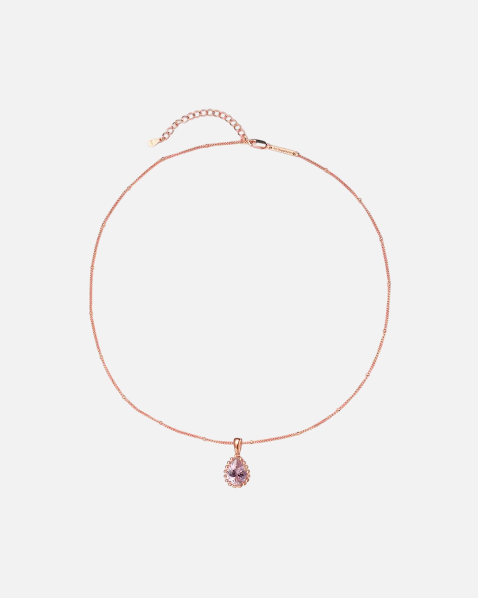 Halskette für Weiblich Hey Happiness Default Brand Line Oktober Geburtsstein Halskette – 925 Sterling Silber Gold