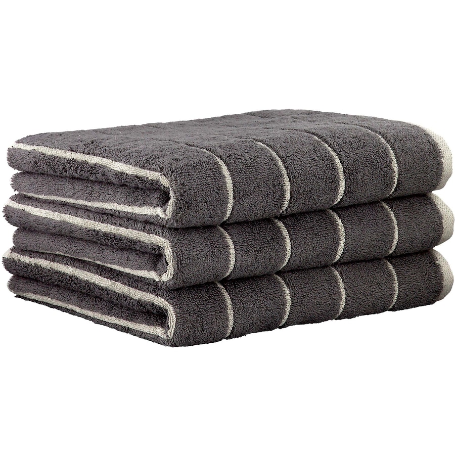 Cawö Handtuch 3er Pack 'Balance' Anthrazit
