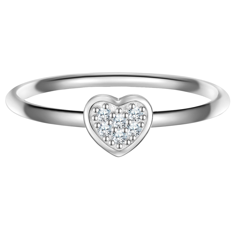 Glanzstücke München Ring Herz aus Sterling Silber in mit Zirkonia 50 Damen