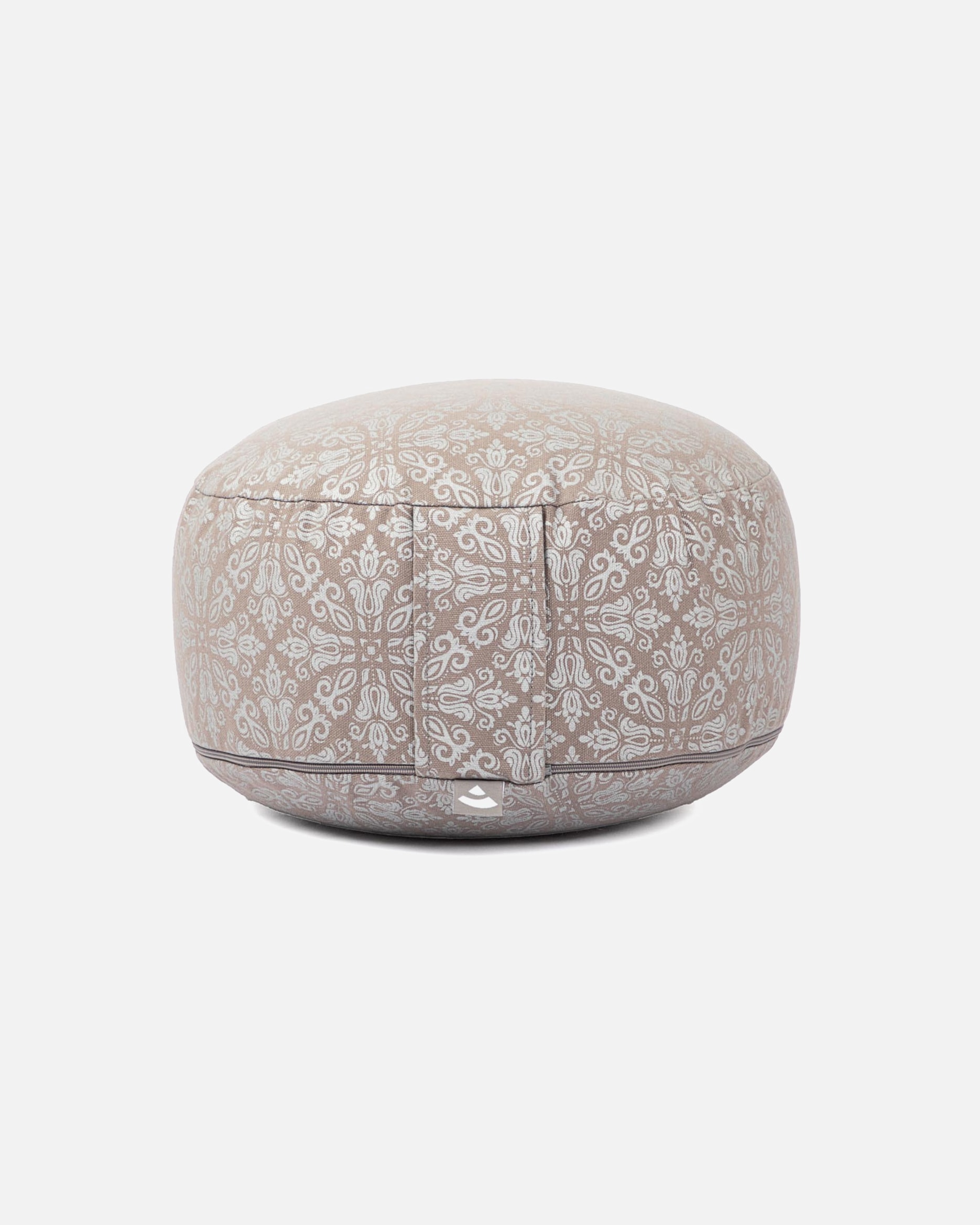 Yogazubehör für Unisex bodhi Maharaja Collection: Meditationskissen RONDO Raja, taupe/silber