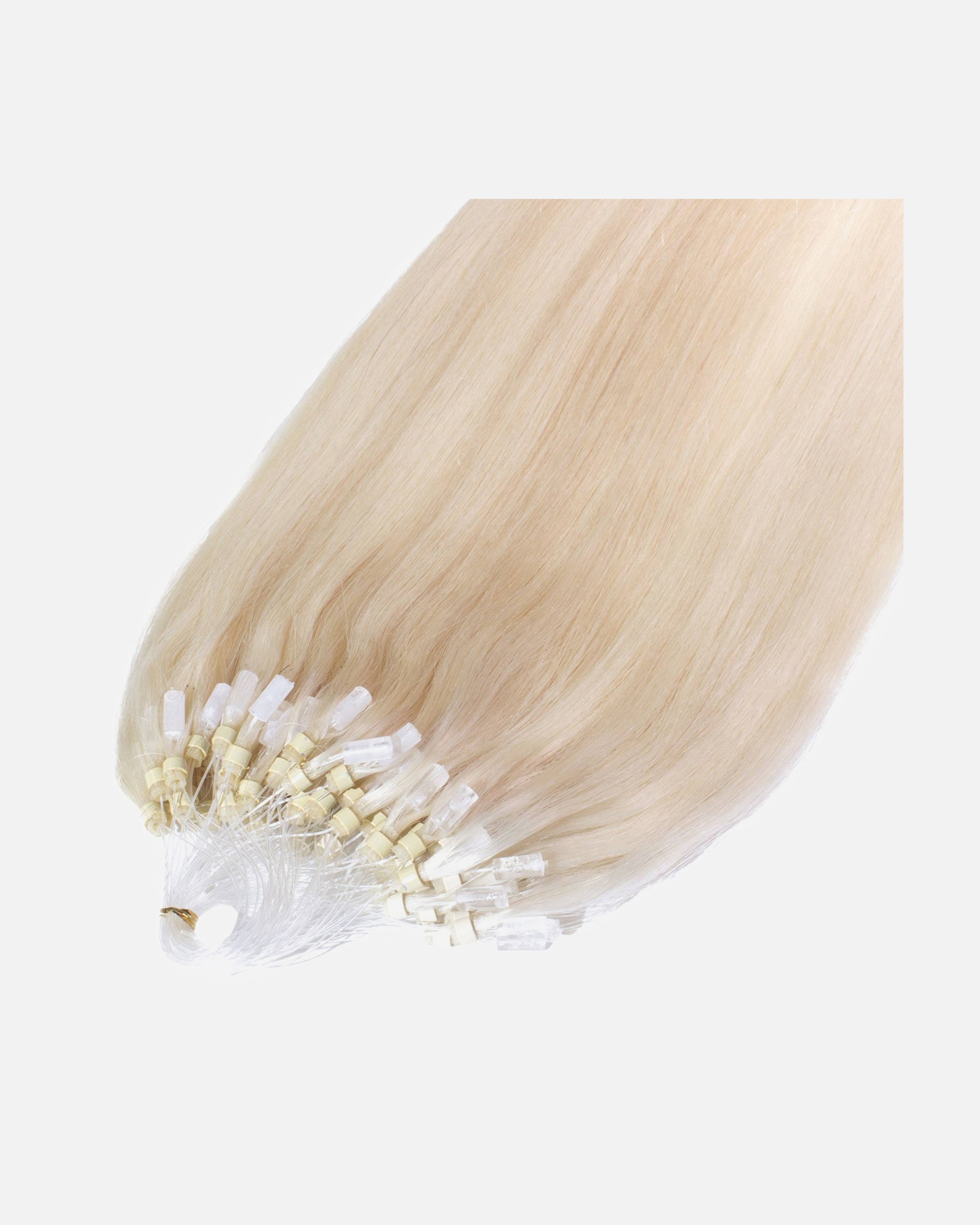 Extensions für Weiblich hair2heart Microring Extensions Premium Echthaar #10/0 Hell-Lichtblond 0,8g 40cm