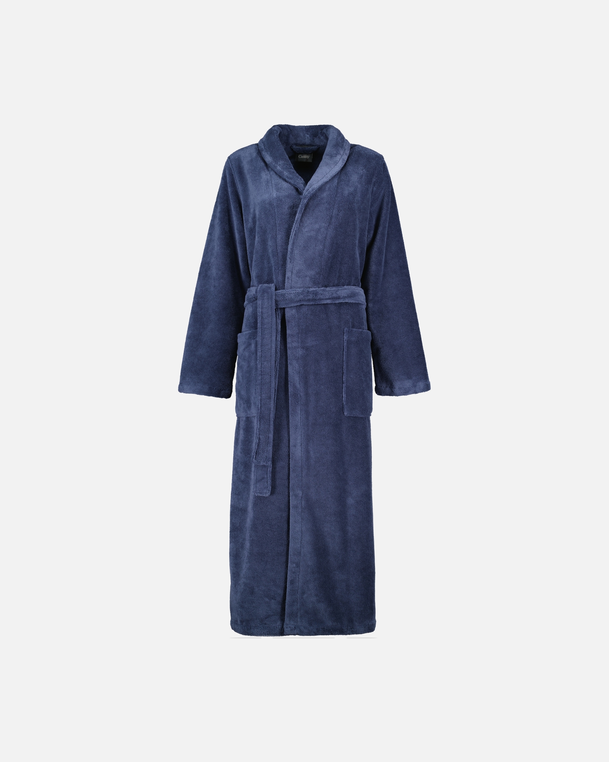 Bademantel für Unisex Cawö Cawö Bademäntel Damen Schalkragen 806 sea - 10 XL