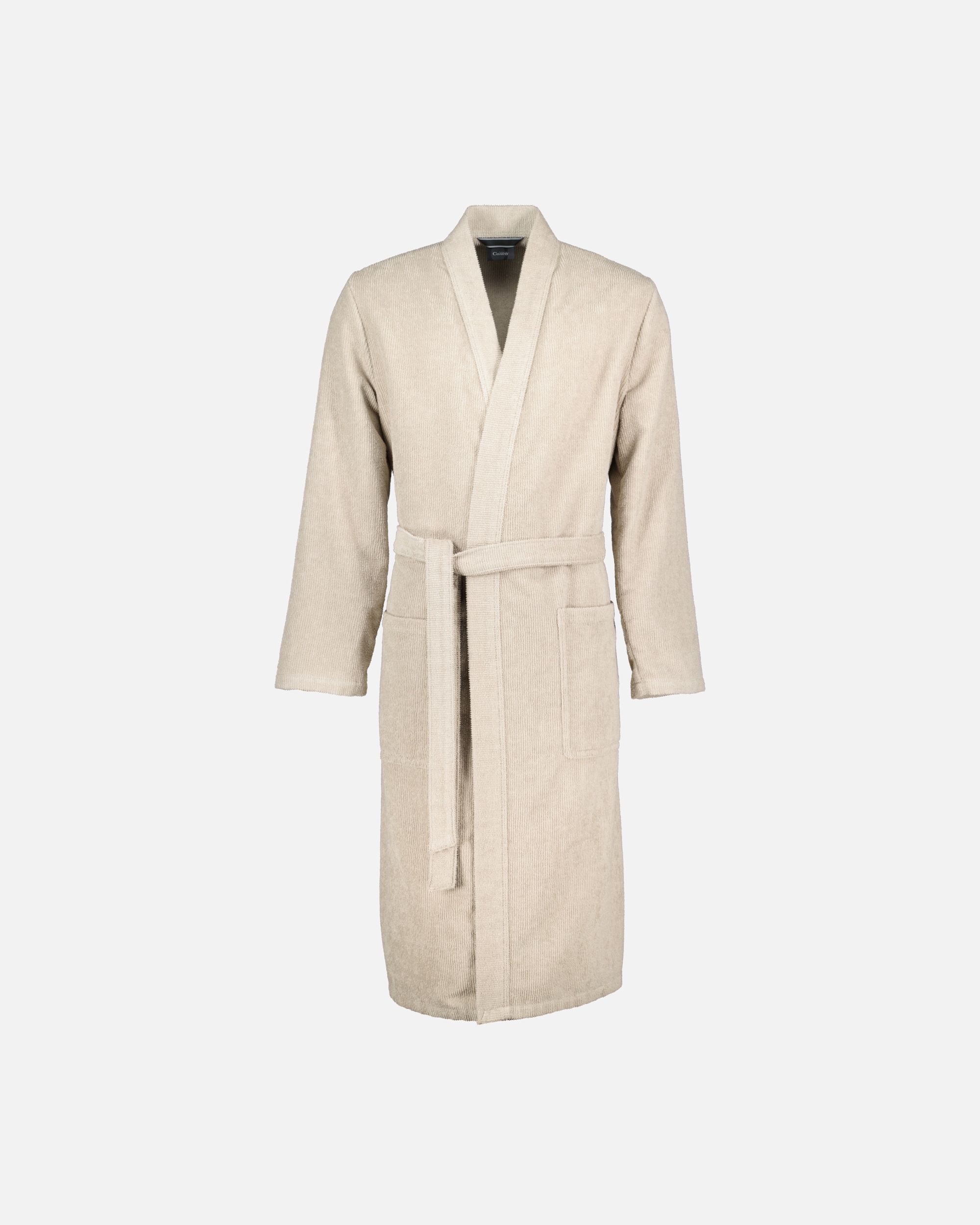 Bademantel für Männlich Cawö Cawö Bademäntel Herren Kimono Struktur 5509 sand - 339 M