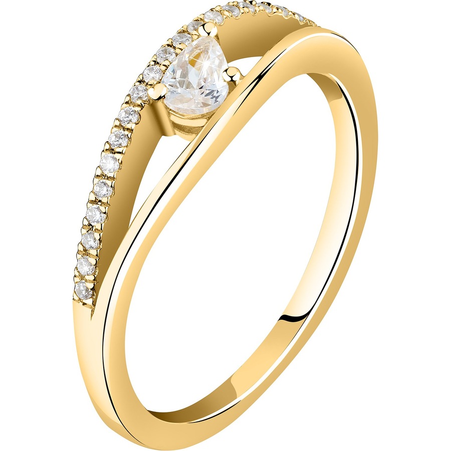 Live Diamond Damenring 375er Gelbgold, recycelt 56 Damen