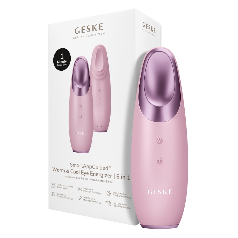GESKE SmartAppGuided Warm & Cool Eye Energizer | 6 in 1 Pink