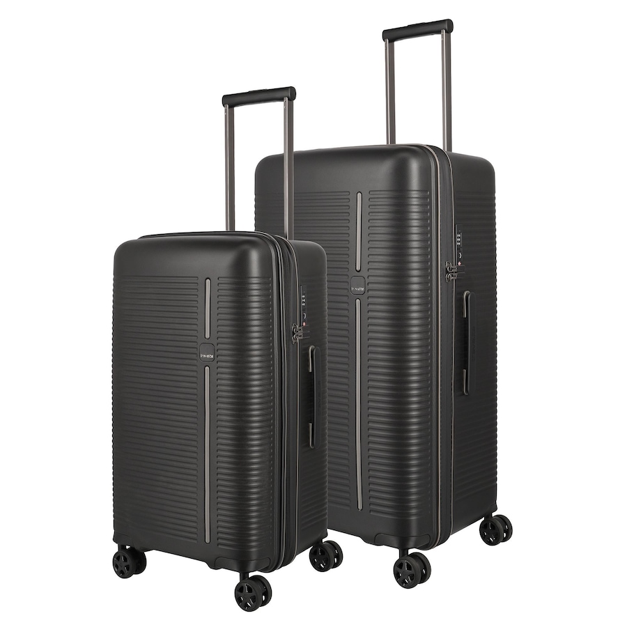 Travelite Roomer 4 Rollen Kofferset 2-teilig schwarz Schwarz Herren