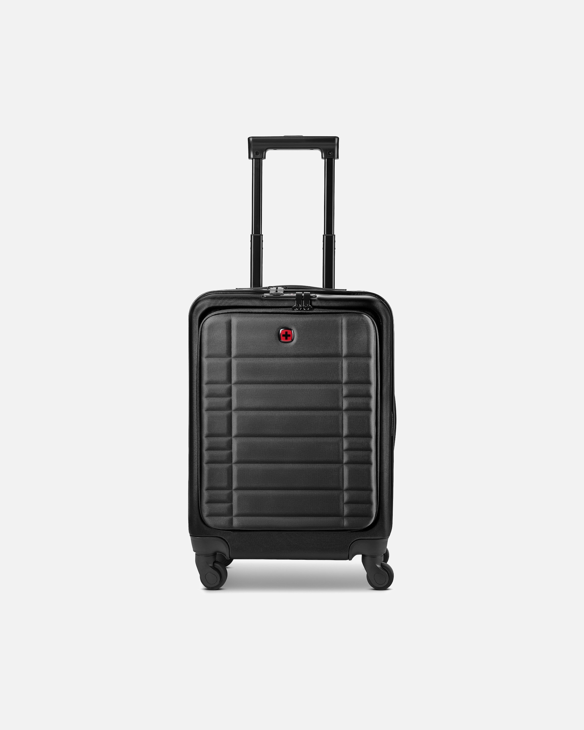 Handgepäckkoffer für Männlich Wenger Amplar Evo 4 Rollen Kabinentrolley S 53 cm Laptopfach black