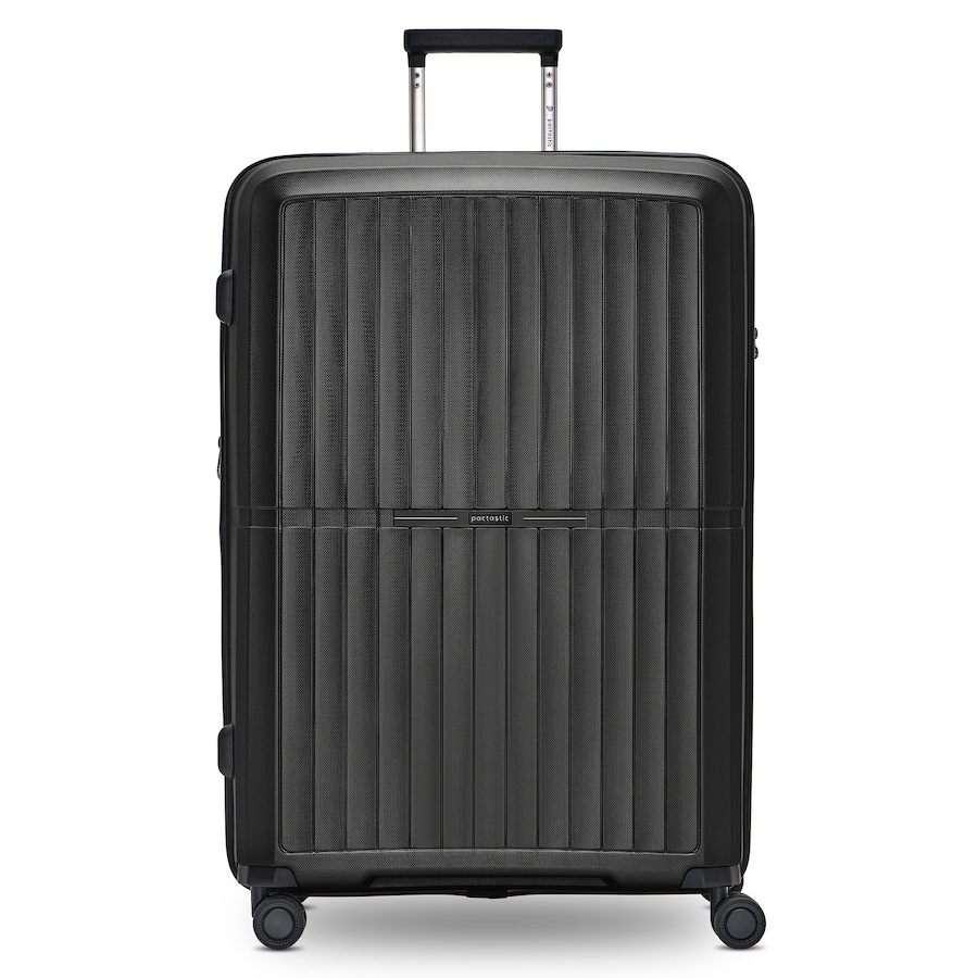 Pactastic Collection 01 4 Rollen Trolley L 76 cm mit Dehnfalte black-metallic Schwarz Herren