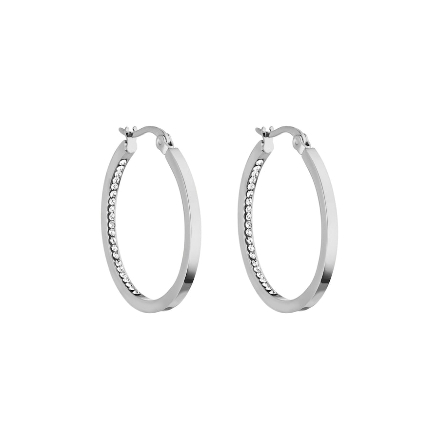 Purelei Inner Shine Ohrringe 100% Edelstahl 30 mm Grau Damen