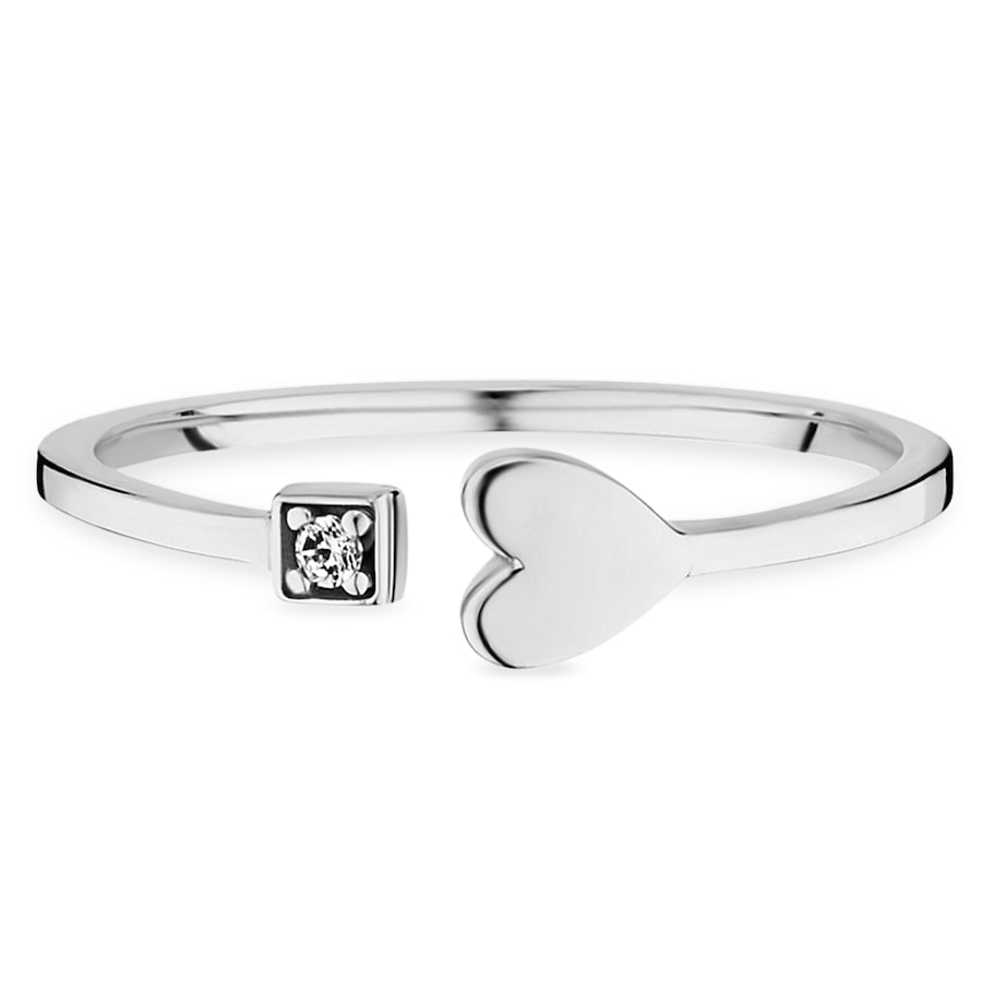 caï Ring 925/- Sterling Silber Zirkonia weiß 056 (17,8) Damen