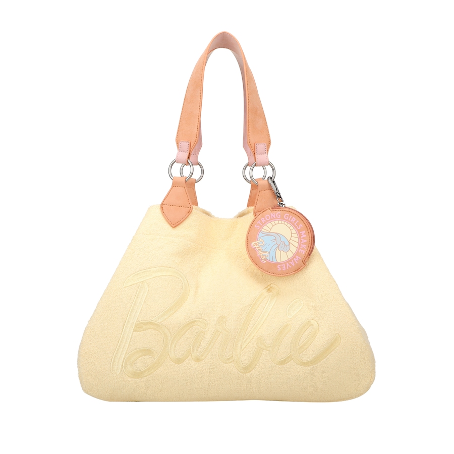 Fritzi aus Preußen Shopper Izzy Medium Barbie mit kleinem, abnehmbarem Taschenanhänger gelb Nude Damen