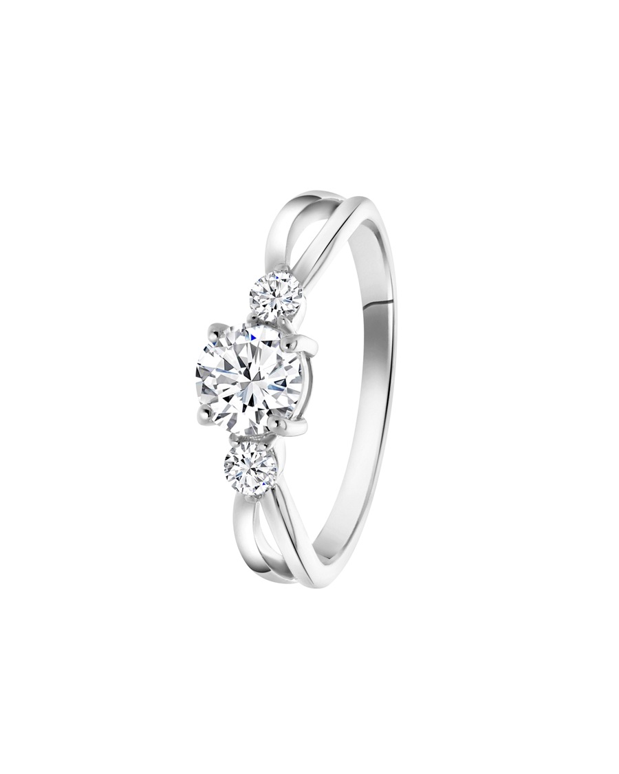 Lucardi Ringe 925 Silber - silbern 47mm Damen