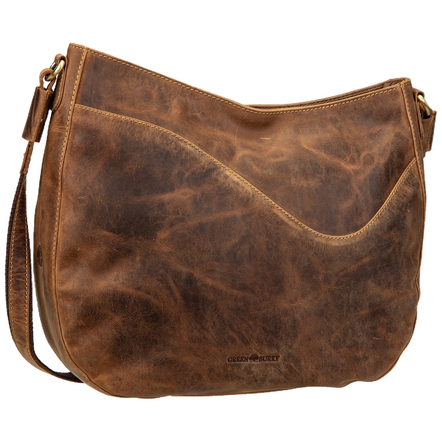 Greenburry Handtasche Vintage Wave Hobo Sattelbraun Braun Damen