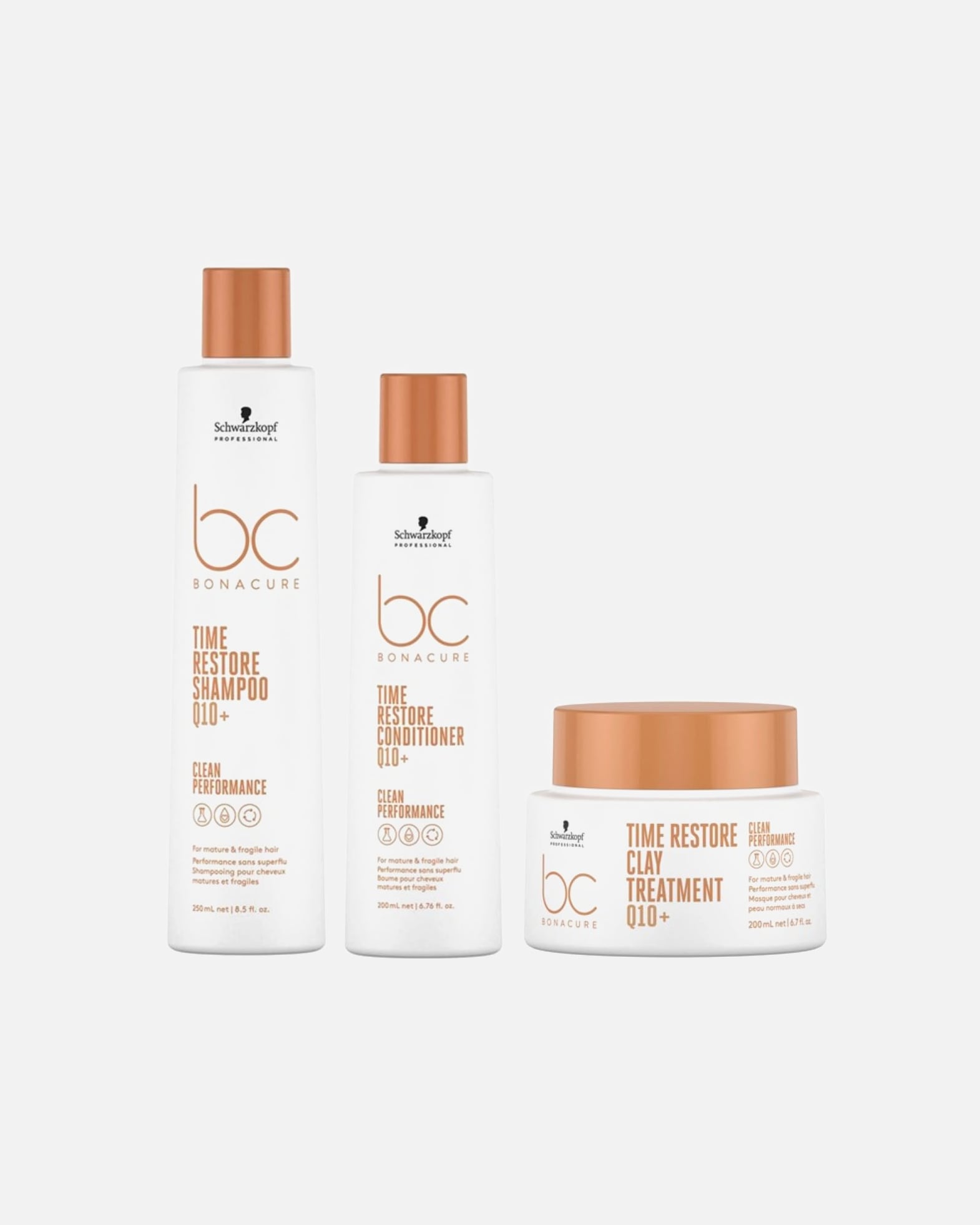 Haarpflegeset für Weiblich Schwarzkopf Professional BC Time Restore Bundle Treatment (Shampoo + Conditioner + Maske) 1 Stück