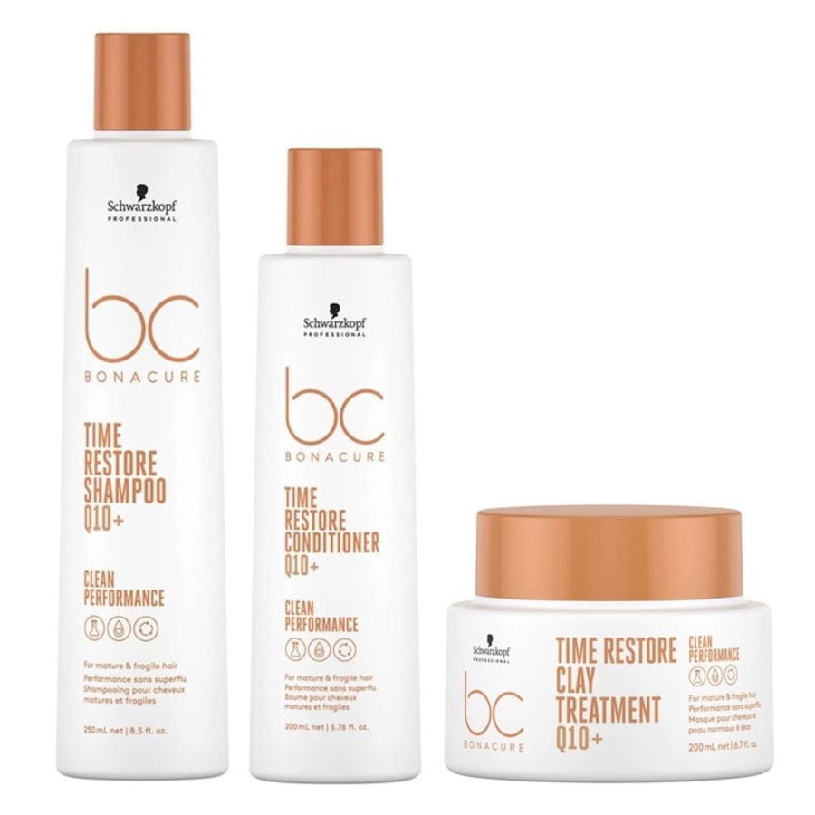 Schwarzkopf Professional BC Time Restore Bundle Treatment (Shampoo + Conditioner Maske) Damen