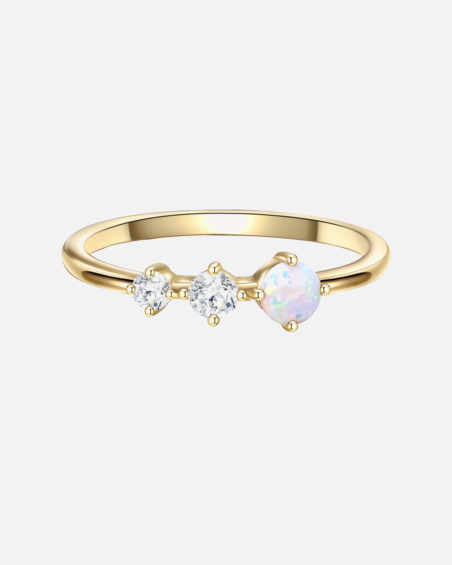 Ring für Weiblich Glanzstücke München Ring aus Sterling Silber in gelbgold mit Zirkonia 48