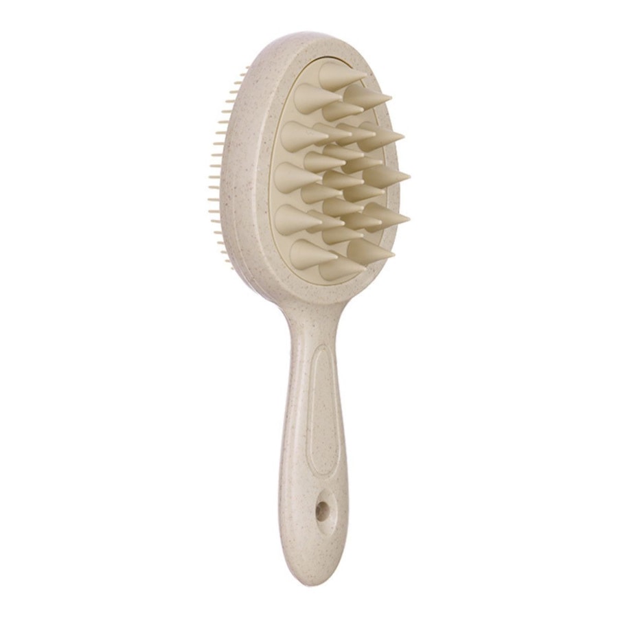 TBC Dual Silikon Kopfhautbürste Beige