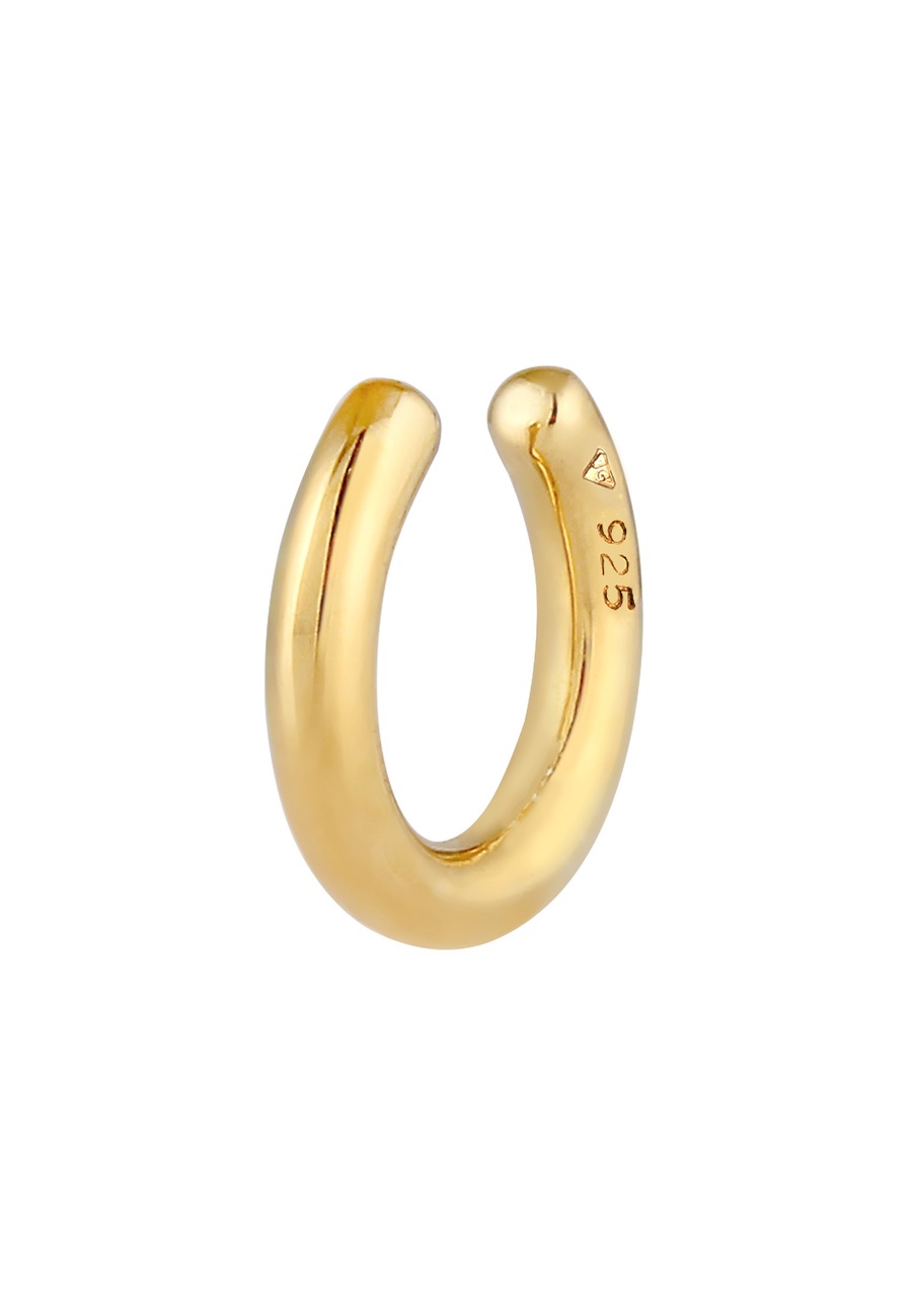 Elli Earcuff Single Basic Look 925 Silber goldfarben Damen