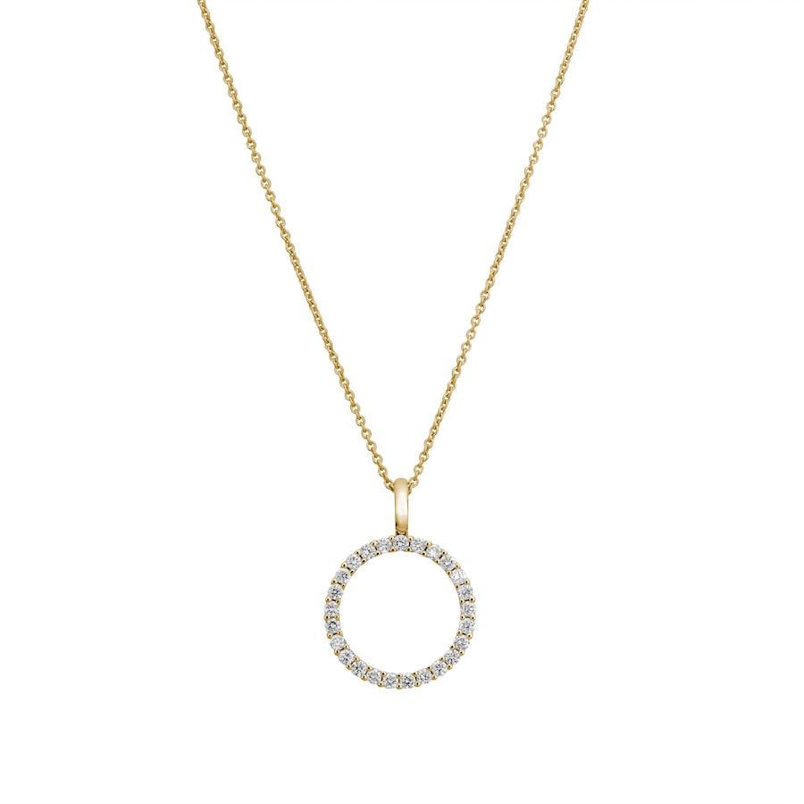 Lyomi Anhänger mit Kette 585/- Gold Diamant Lab Grown weiß 0,51ct. 45,0cm Damen