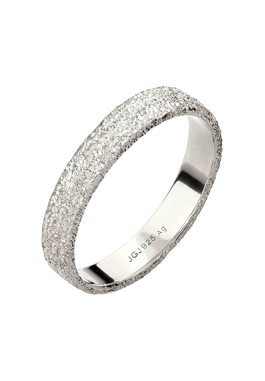 KUZZOI Bandring Strukturiert 925 Sterling Silber 66 Herren