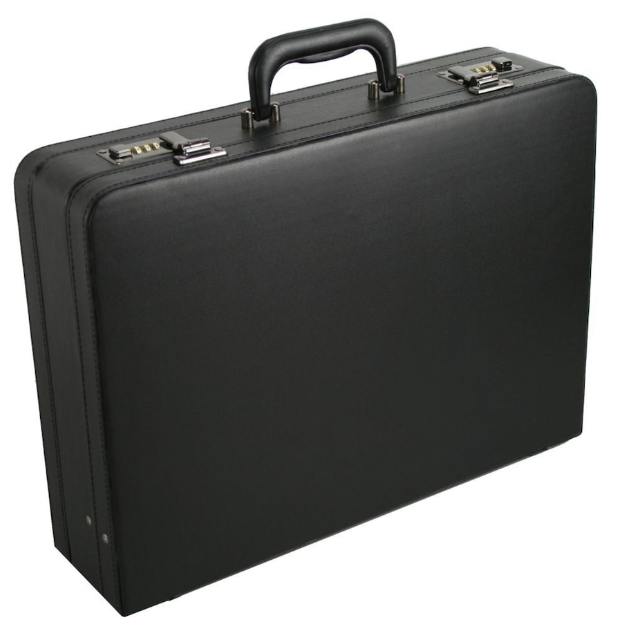 d & n Tradition Aktenkoffer 46 cm schwarz Schwarz