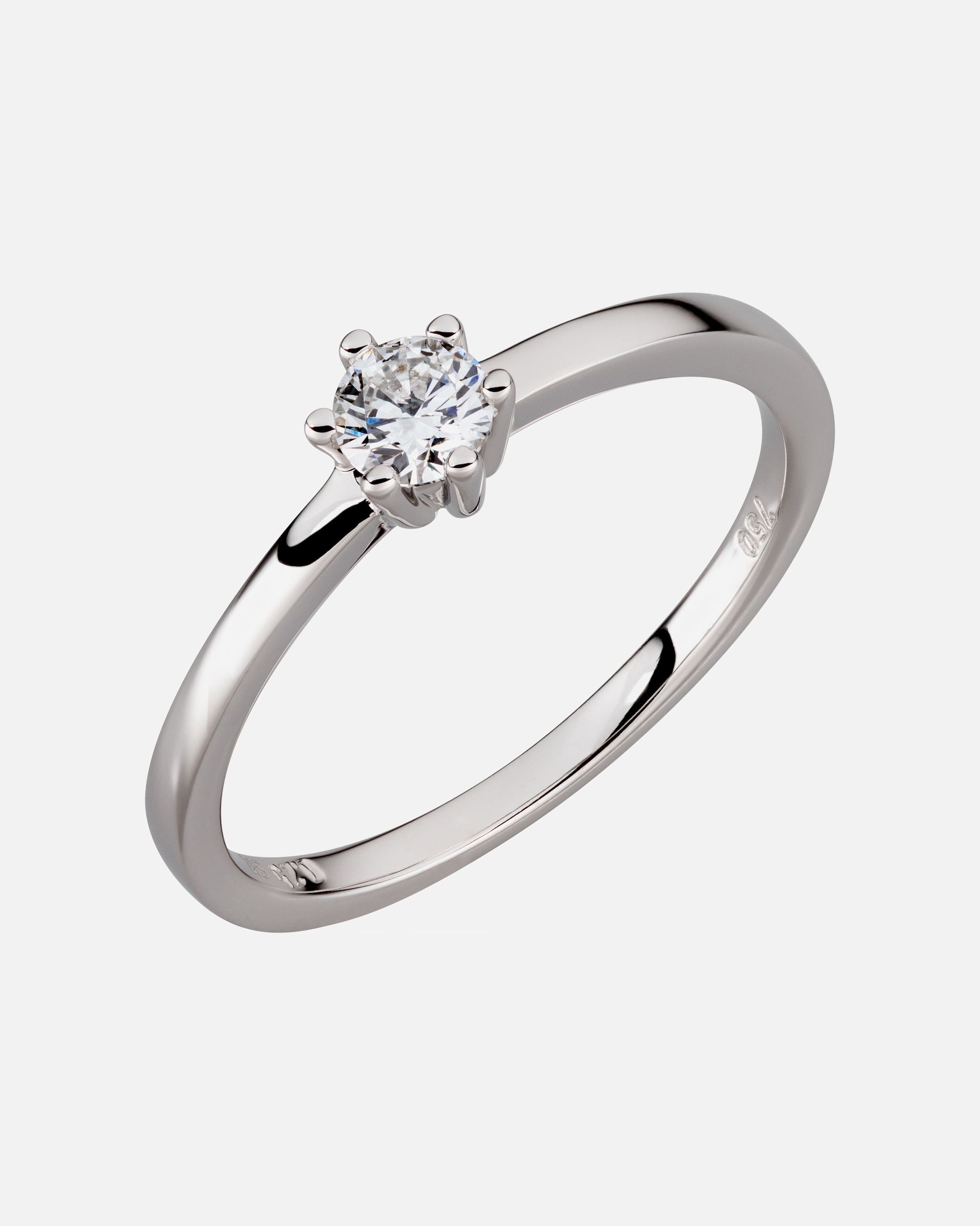 Ring für Weiblich Orolino Ring 750/- Gold Brillant weiß 0,25ct. 052 (16,6)