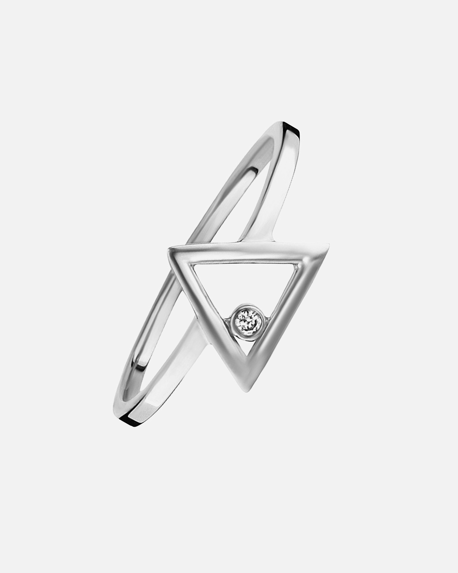 Ring für Weiblich caï Ring 925/- Sterling Silber Zirkonia weiß 54