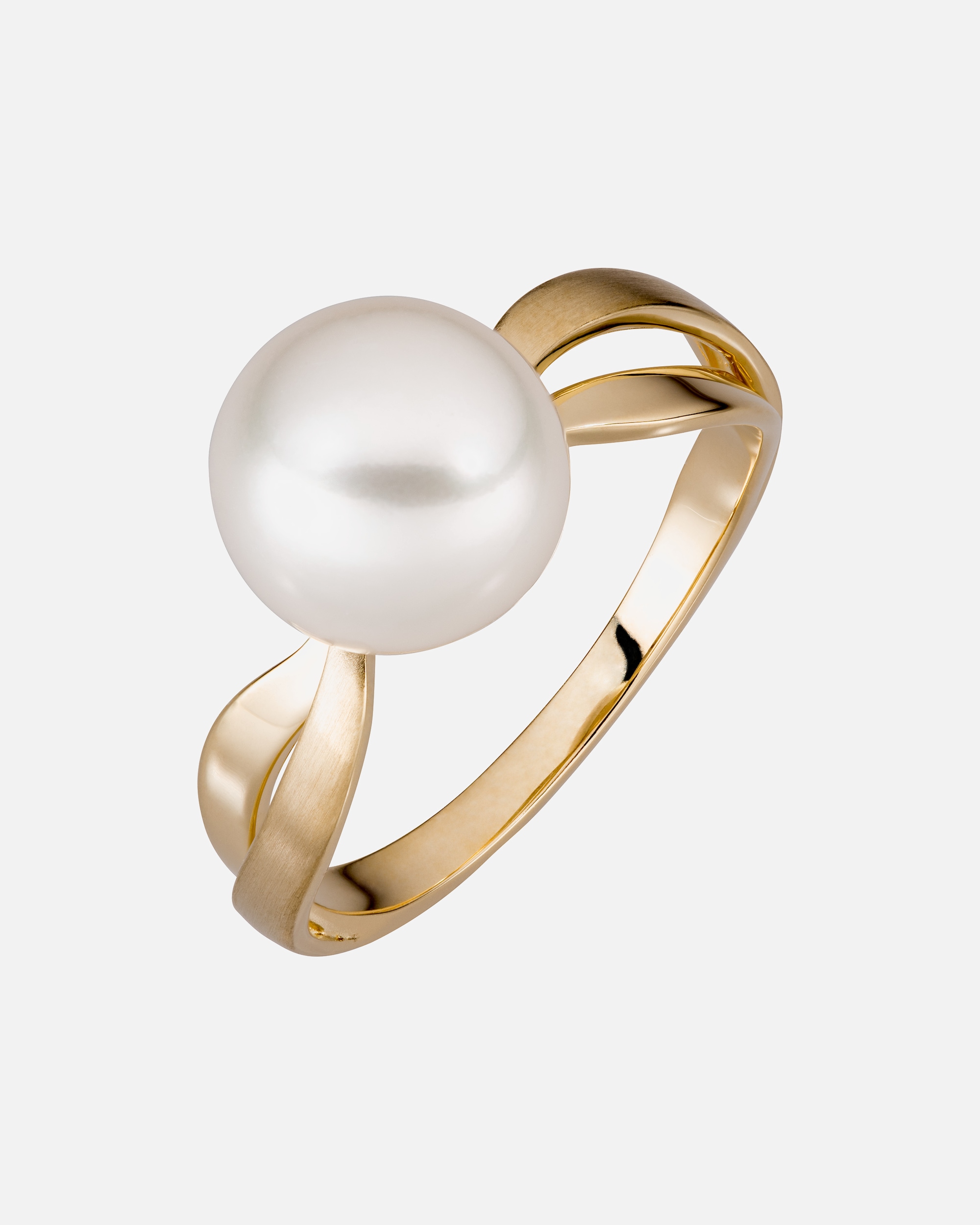 Ring für Weiblich Orolino Ring 585/- Gold Perle weiß 054 (17,2)