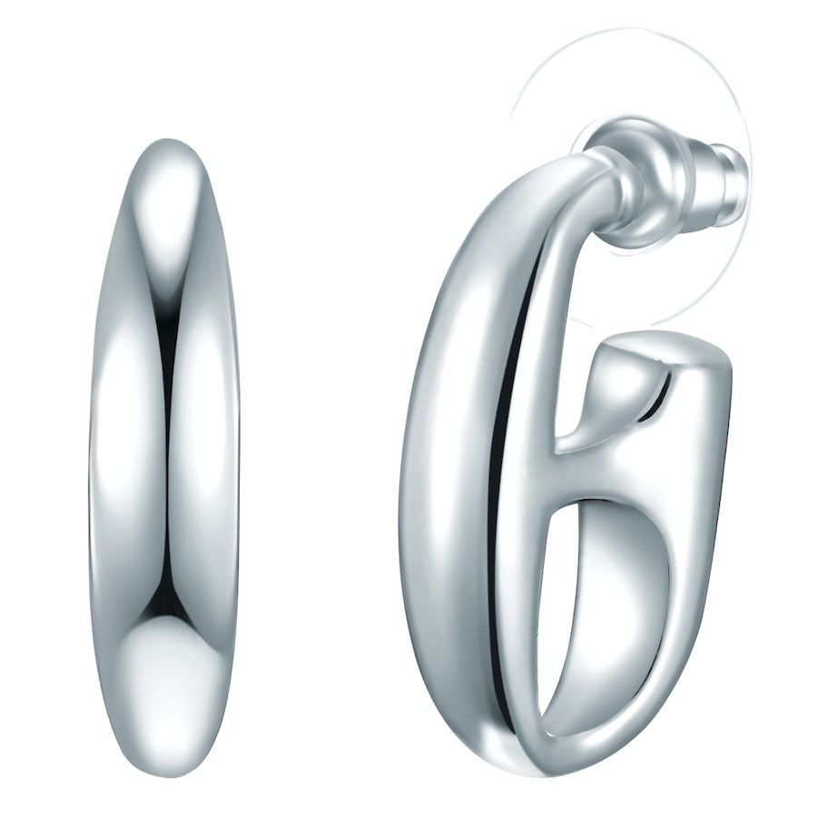 Lulu & Jane Ohrhänger aus Metall in Silber 23,0 mm Damen