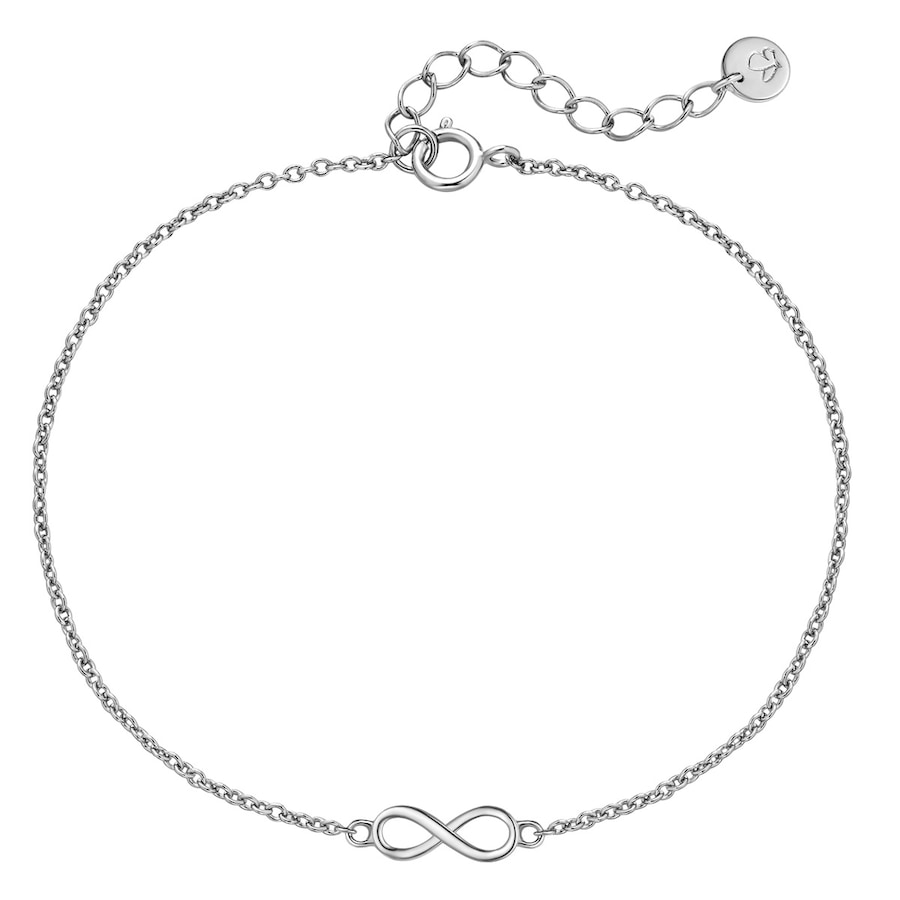 Glanzstücke München Armband Infinity aus Sterling Silber in silber 17,0 cm Basislänge + 3,0 Verlängerung Damen