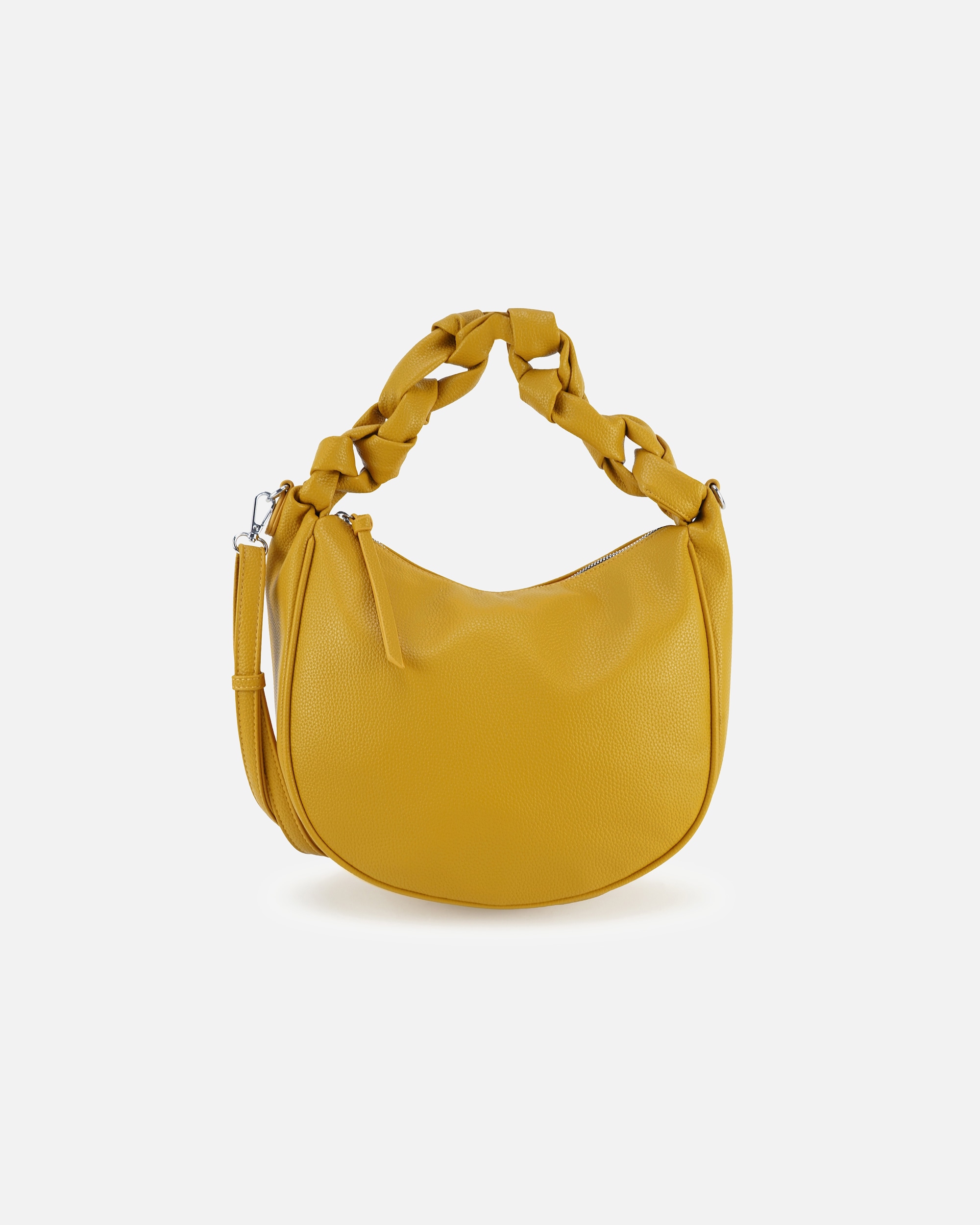 Umhängetasche für Unisex HARPA Schultertasche CINCI mit geflochtenem Henkel gelb