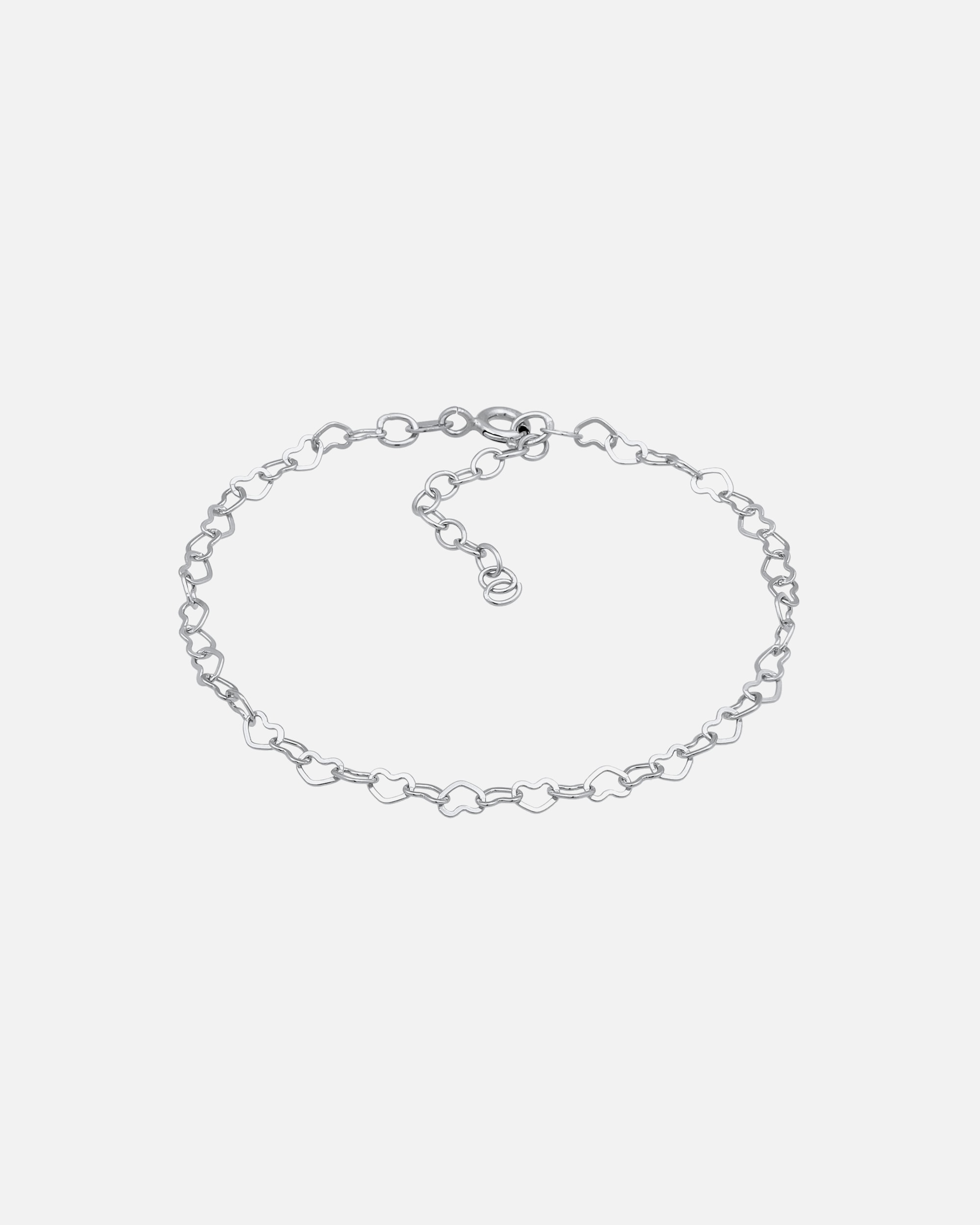 Armband für Weiblich Elli Herz Liebe Verbunden 925 Silber silberfarben