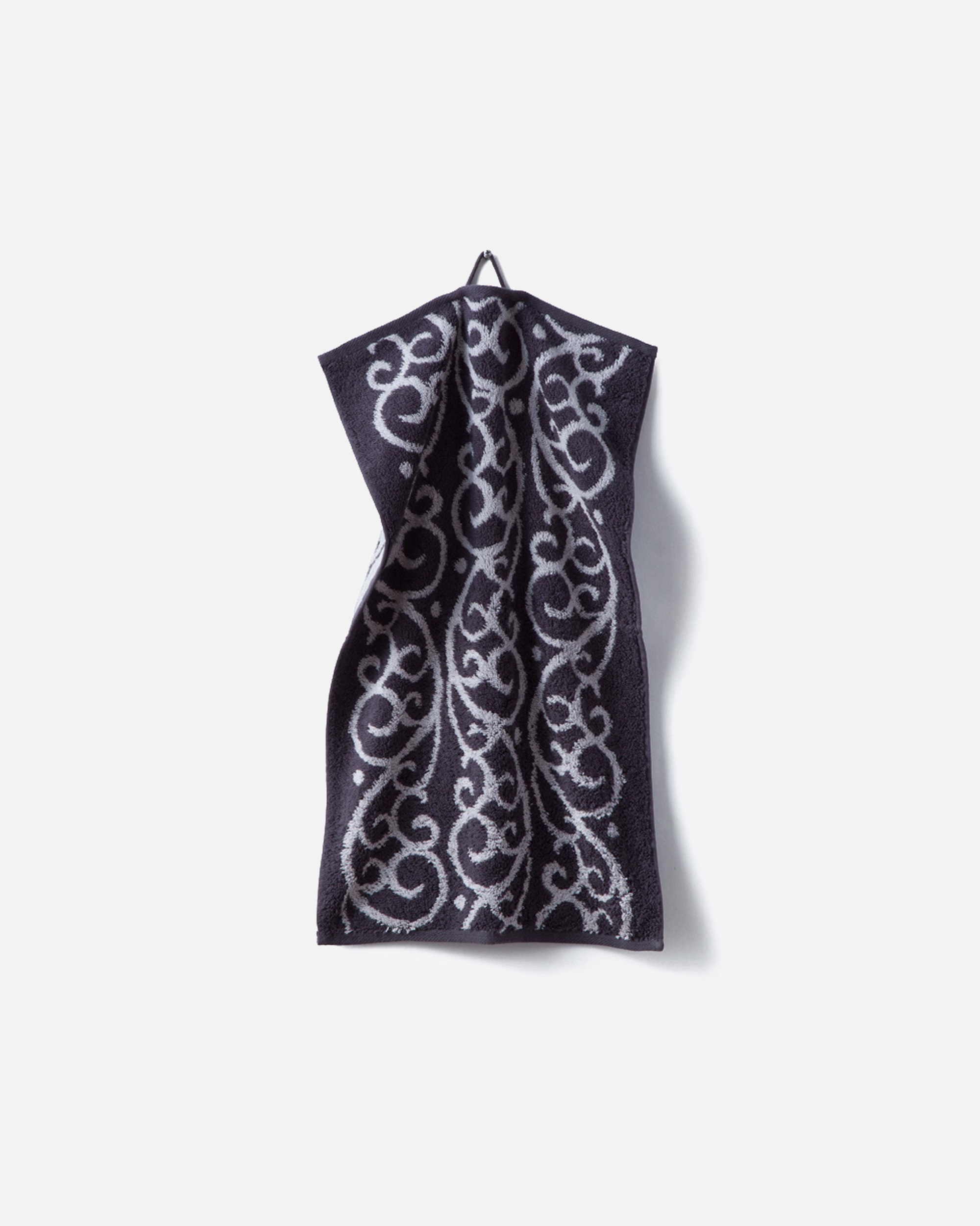 Handtuch für Unisex grace grand spa Gästehandtuch Akanthus in Doubleface-Optik grau