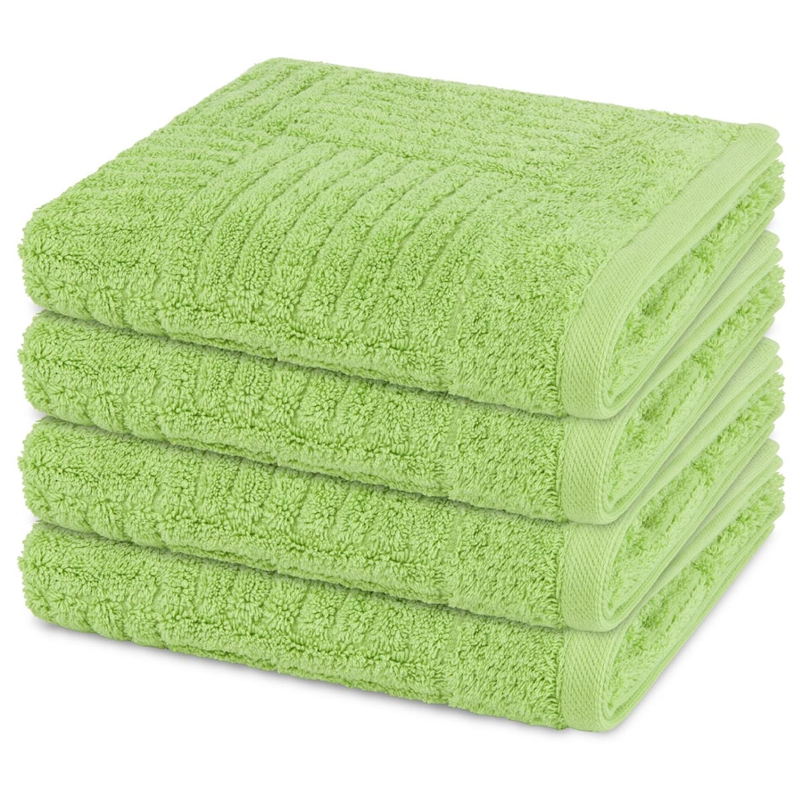 ROSS Handtuch-Set Carre (4er Set) Kiwi Grün