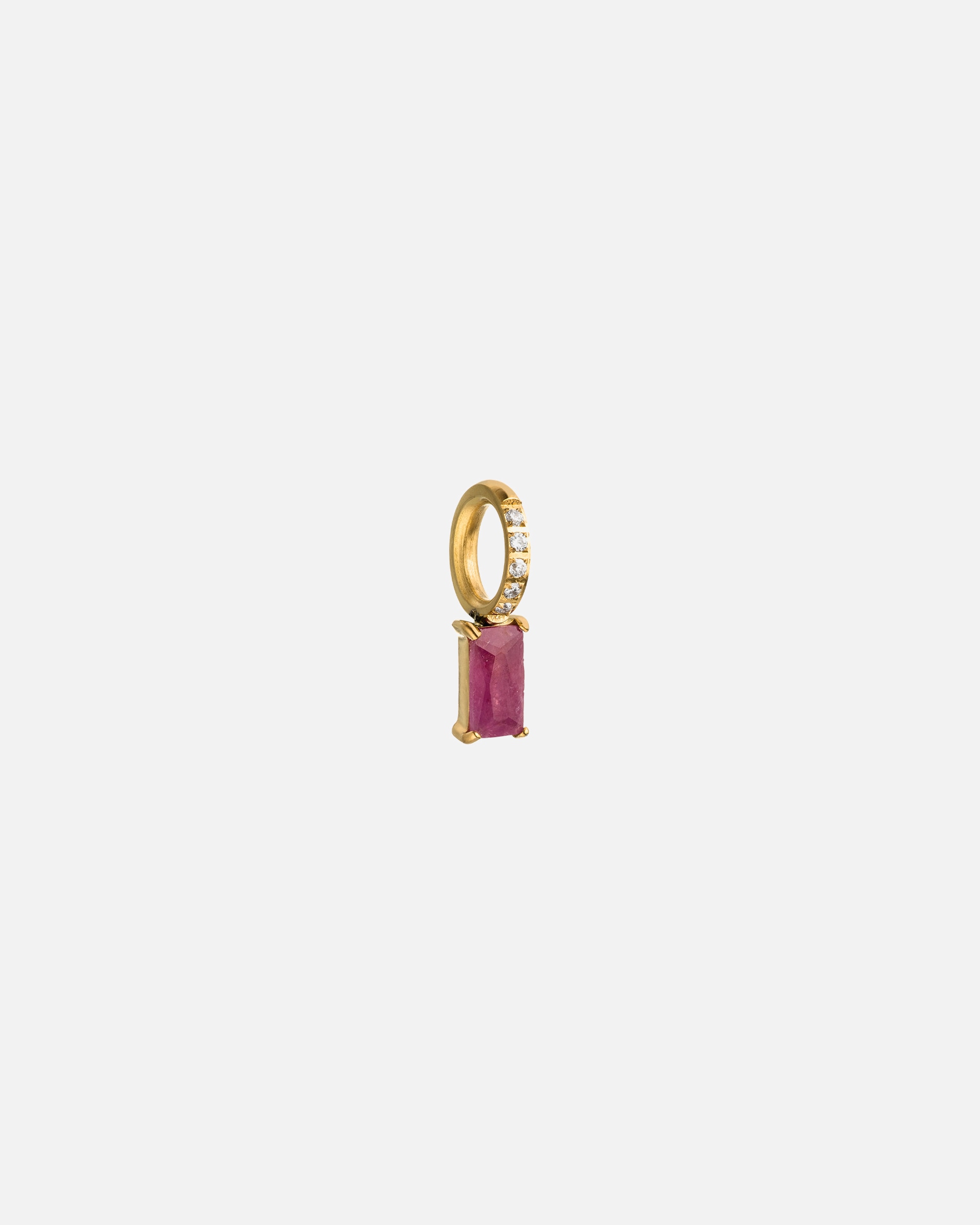 Schmuckanhänger für Unisex Purelei Geburtsstein Juli Rubin Charm 100% Edelstahl Gold
