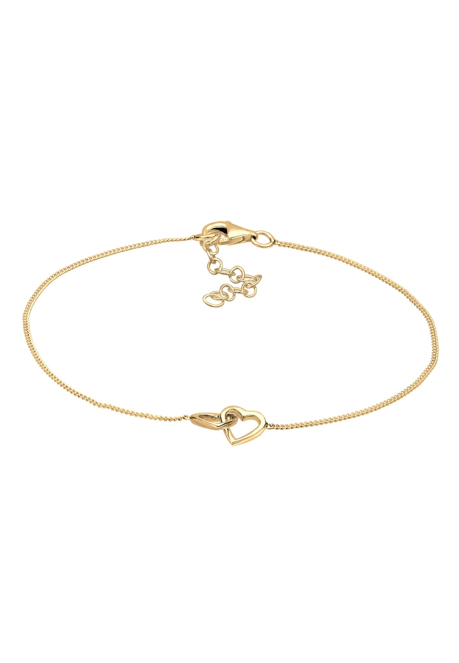 Elli Armband Herz Heart Verschlungen Symbol 925 Silber 18 Damen
