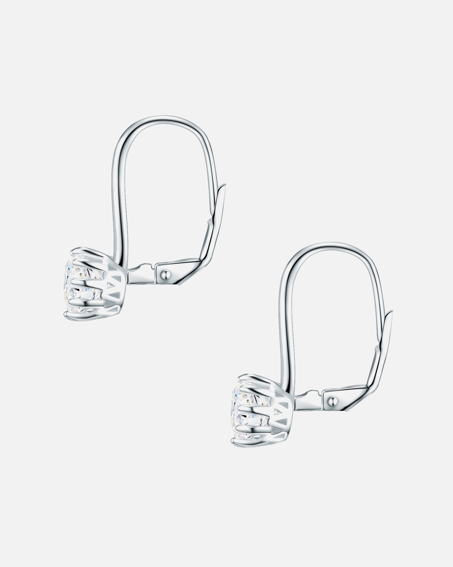 Ohrringe für Weiblich Rafaela Donata Ohrhänger Sterling Silber Zirkonia in Silber 23,3 mm