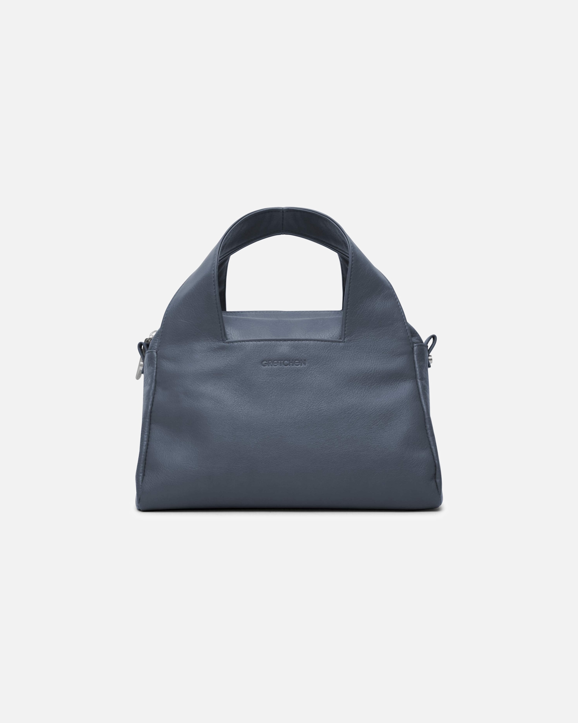 Handtasche für Unisex Gretchen Henkeltasche Ruby Tote Three aus italienischem Kalbsleder blau