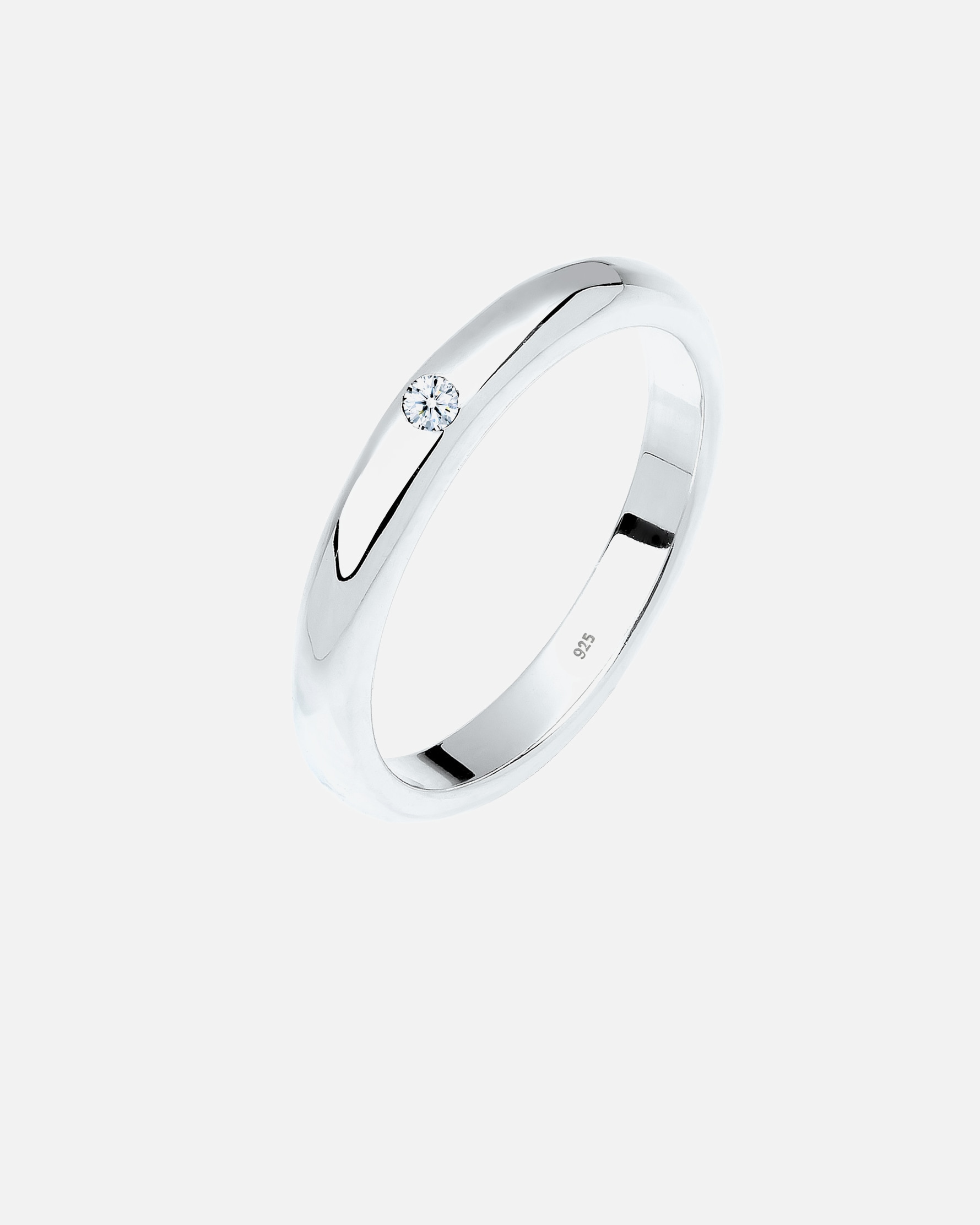 Ring für Weiblich Elli DIAMONDS 925 Sterling Silber Diamant ct 0.03 Verlobungsring 52