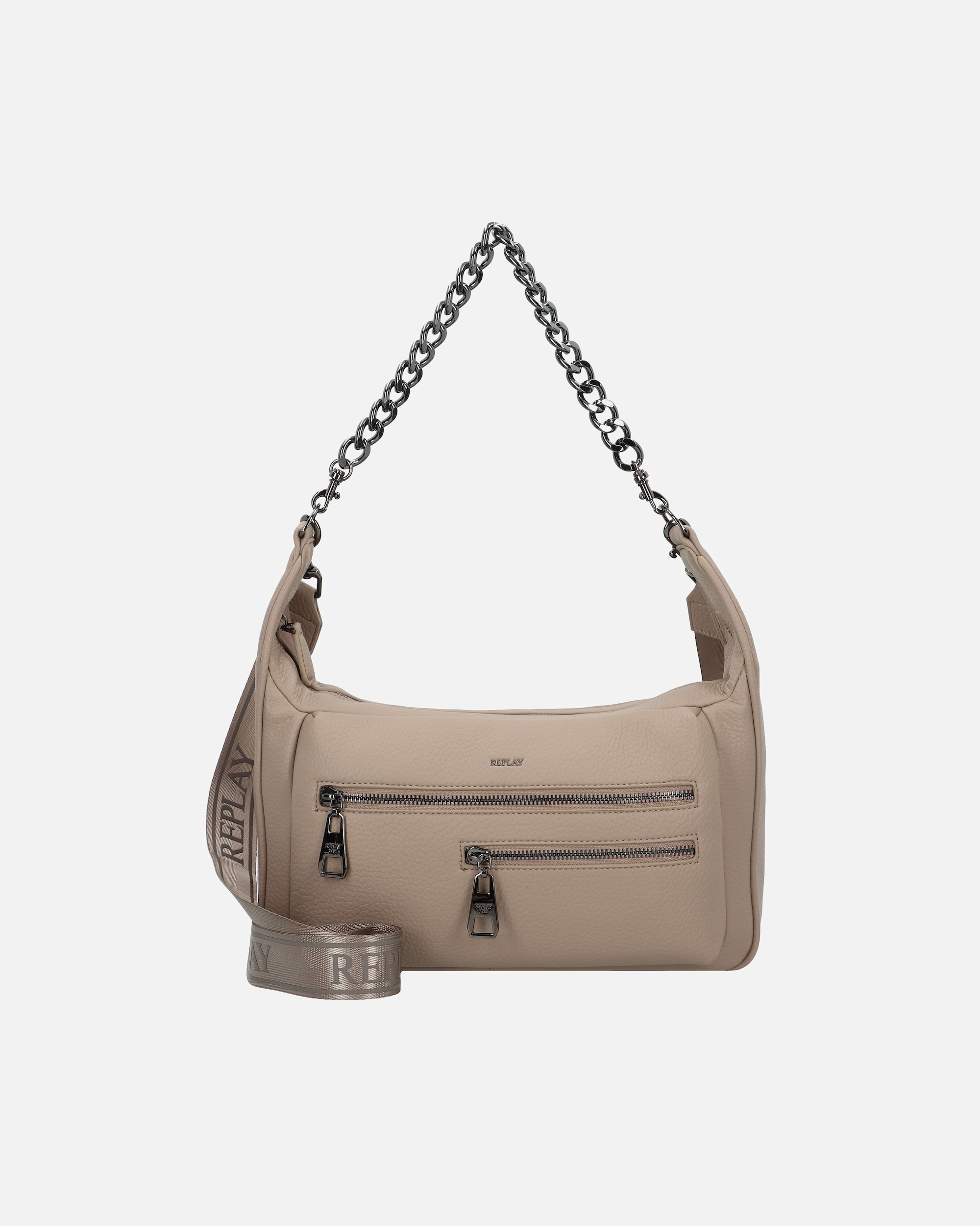 Clutch für Weiblich Replay Schultertasche taupe gray