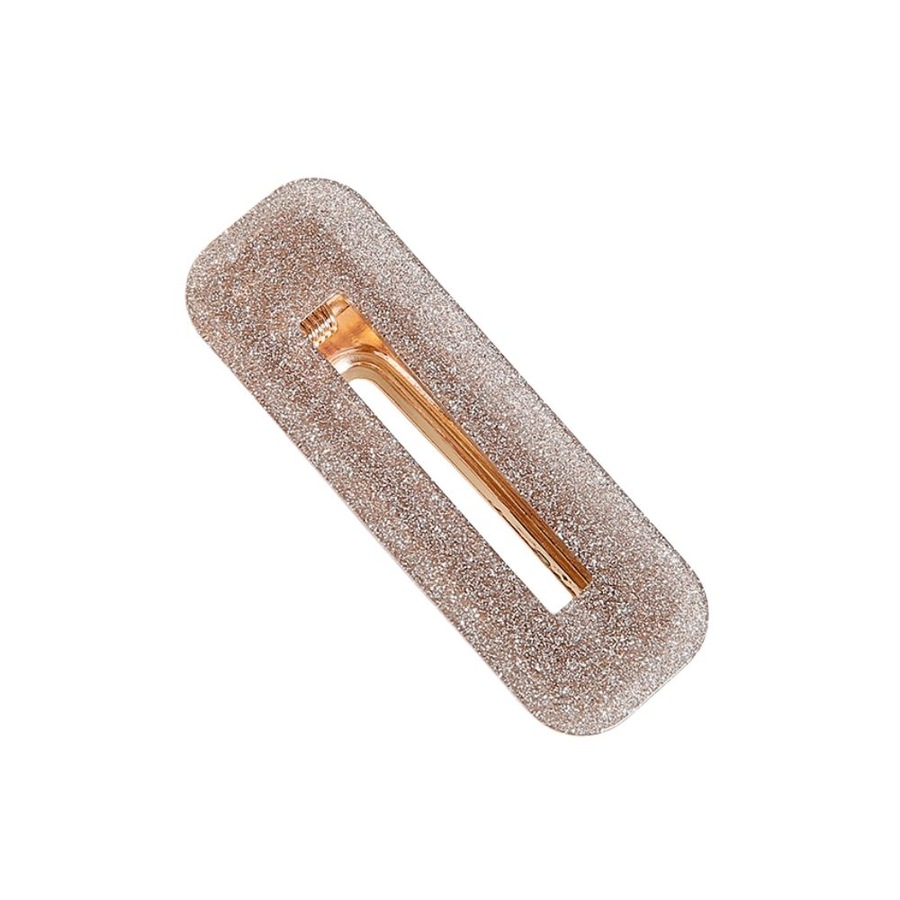 SOHO Mova Haarspange Glitter Latte Grau Damen