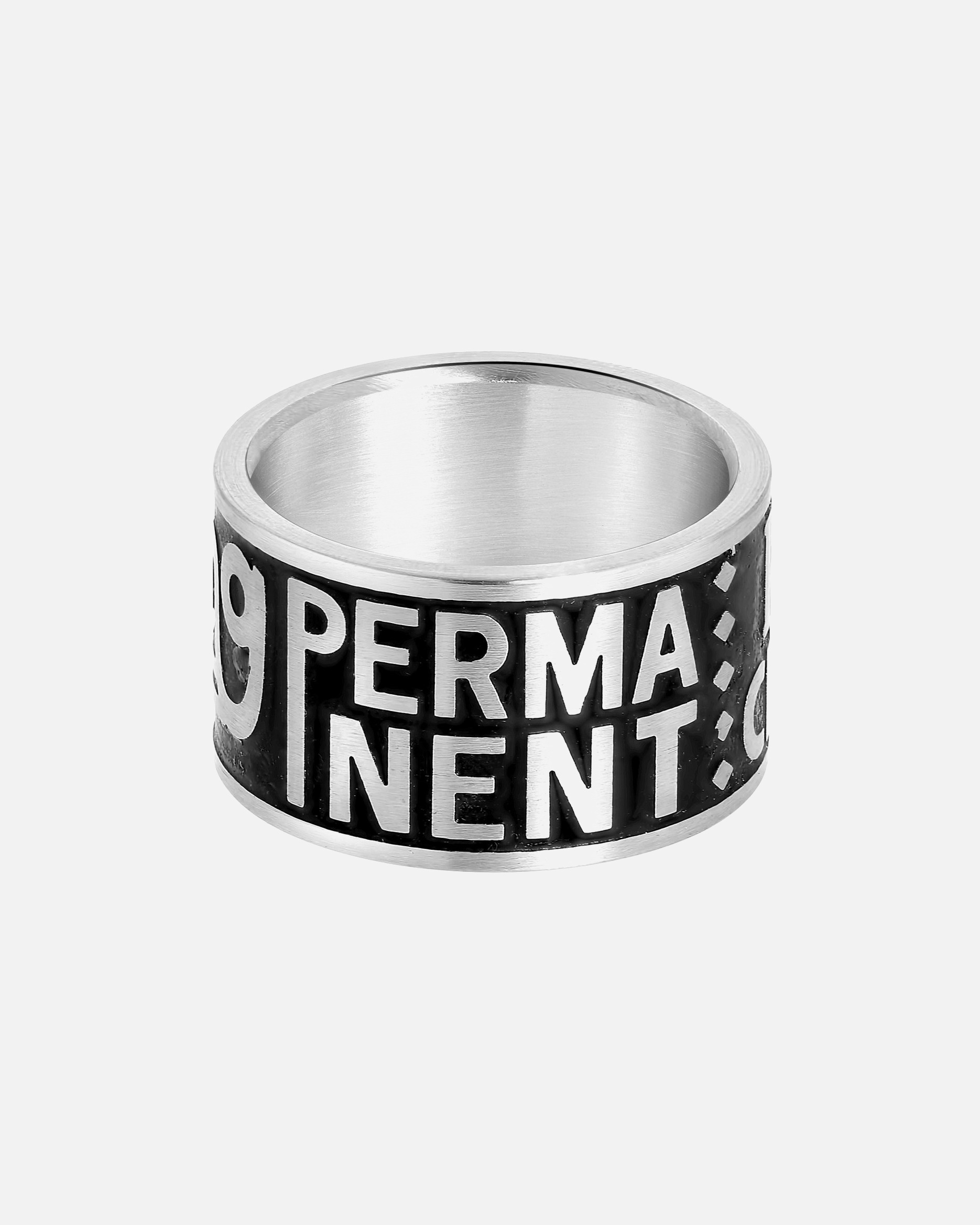 Ring für Männlich Lucardi Ringe Stahl - schwarz 63mm